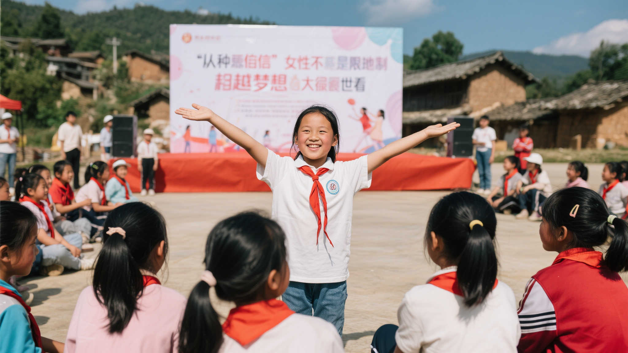 120位乡村少女激情点燃‘女足日 120位乡村少女激情点燃‘女足日